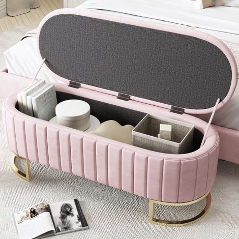 Bancs de rangement et poufs — Poufs rembourrés et bancs-coffres pour canapé