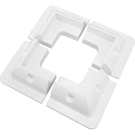 Support de panneau solaire sans perçage, composé de 4 pièces (support et patin), idéal pour camping-cars, fourgonnettes, remorques et bateaux. (1/5)