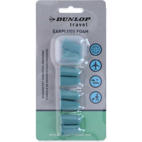 DUNLOP Bouchons d’oreilles en mousse, bleu, 8 pièces