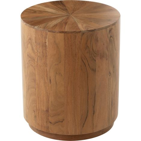 Table d'Appoint en Bois "Glenda" 55cm Naturel (1/3)