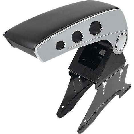 Organisateur de rangement pour accoudoir de voiture avec compartiments intérieurs rotatifs, en similicuir, pour console centrale. (1/5)