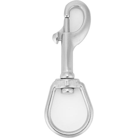Mousqueton pivotant à tête simple en acier inoxydable 316, accessoire de plongée sous-marine (100 mm, blanc) (1/5)