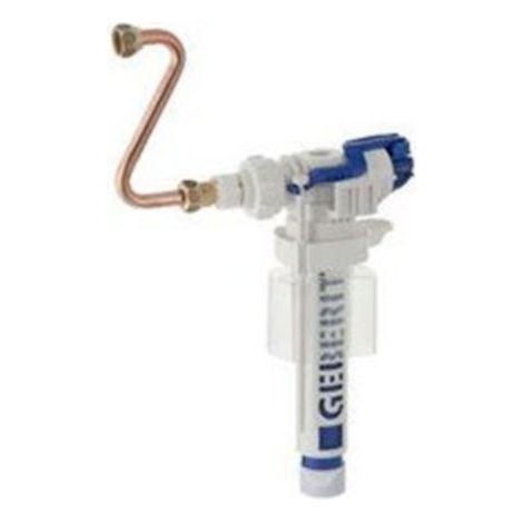 Geberit – Robinet d'alimentation pour réservoirs de chasse – Flotteur silencieux – Raccordement 3/8" – Hauteur de remplissage réglable