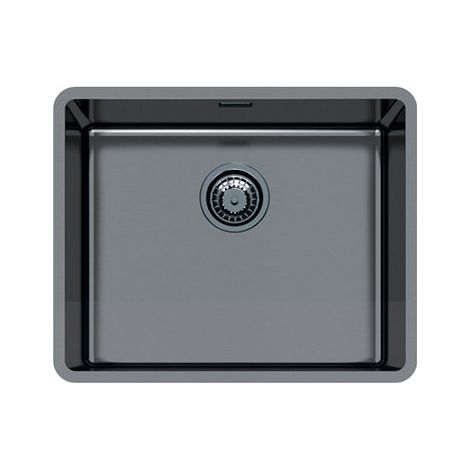Foster KE.1V.50x40.ST.Gunmetal Fregadero encastrado bajo encimera Rectangular Acero inoxidable (1/2)