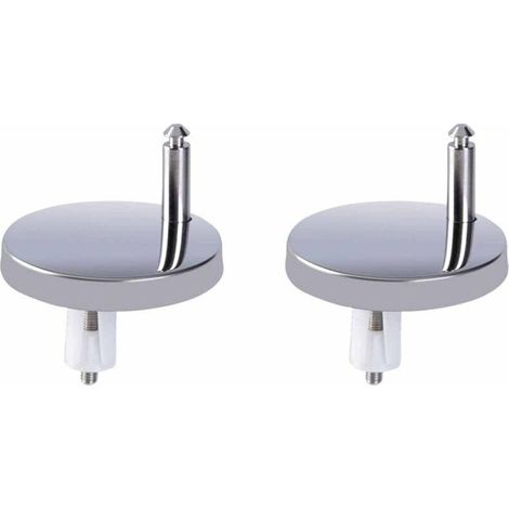 [Paire] Vis en plastique QQ avec une encoche, pièces de rechange universelles pour charnières de siège de toilette, adaptées à la plupart des anneaux de siège de toilette, installation rapide.