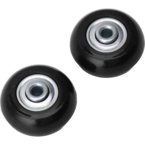 Kit de Remplacement Roues de Valise Silencieux Double Roulement Roulettes Pivotantes pour Chariot Bagage 54x18mm/2,1x0,7in (1/5)