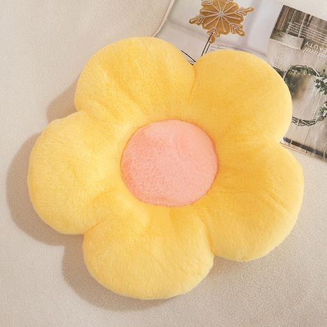 Filiyano-Coussin de sol en forme de marguerite de 38 cm (15 pouces), coussin de sol mignon, coussin d'assise, coussin fleuri, décoration de chambre (1/5)