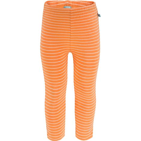 Leggings de algodón para niña con rayas naranjas Lief (1/4)