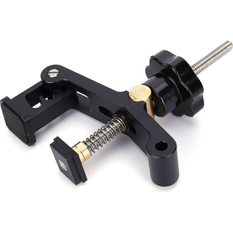 Schieberutschenhalter für Holzbearbeitung, Aluminiumlegierung, Messing, 3-stufiges Positionierungswerkzeug, 10 cm (1/5)