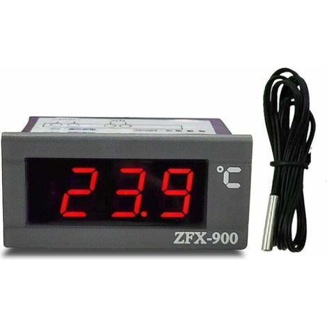 Thermometre - Afficheur Temperature Numerique - Pour Refrigerateur Congelateur Armoire Froide - Plage -50 A 110 C - Precision 1 C - 220 V (1/4)