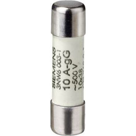 Siemens 3NW60031 Cartouche fusible cylindrique 10 A 500 V 10 pc(s)