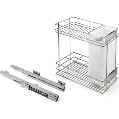 Botellero extraíble cromo para mueble de cocina 70x35 cm  Organizador panero deslizante universal, fácil instalación