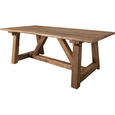 Esstisch Teak 270x100x78 natur unbehandelt BASSANO 147