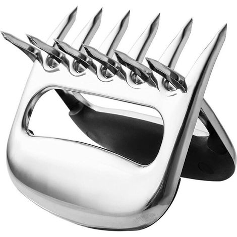 Griffes d'ours pour barbecue Couverts de barbecue en acier inoxydable antirouille Griffes d'ours pour trancher la viande Idéal pour le porc effiloché (1/5)
