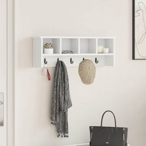 Perchero de pared 75 x 16 x 26 cm Madera contrachapada