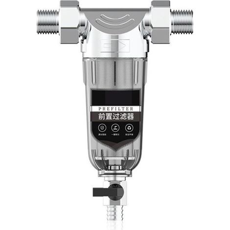 Système de filtre à eau Filtre à eau de préfiltre de lavage à contre-courant de purificateur d'eau de 5000L/H, maille d'acier inoxydable de système de purificateur de préfiltre Central de 40um ( Color (1/5)