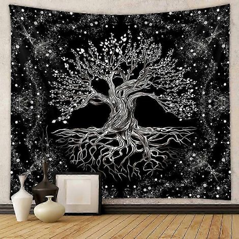Tapisserie murale Arbre de Vie, style hippie, décorative (1/4)