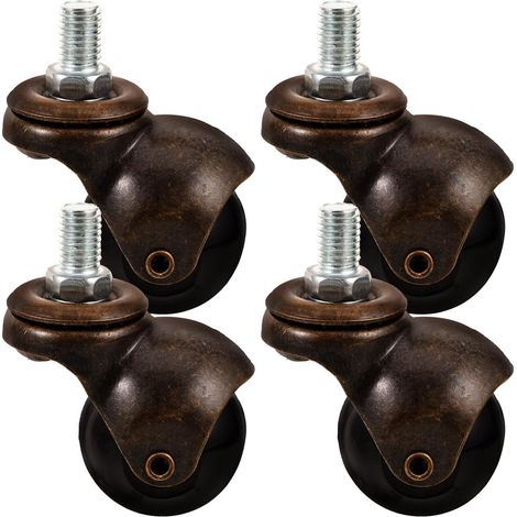 Roulettes pivotantes de rechange pour chaise M10, bronze PP, lot