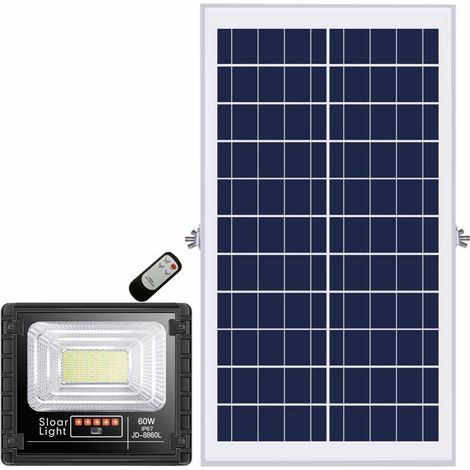 10W,25W,40W,60W,100W,200W extra delgado 10W,25W,40W,60W,100W,200W Foco LED blanco solar con opción de impermeabilización (IP65) | Potencia Watt: 60W/2520Lms