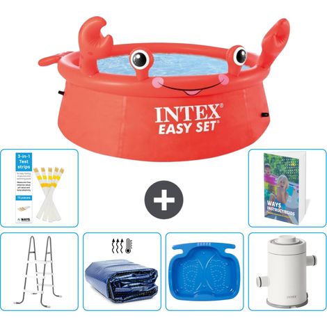 Easy Set Pool Rund - Krabbe - 183x51 cm - 7-teilig S144 (1/5)