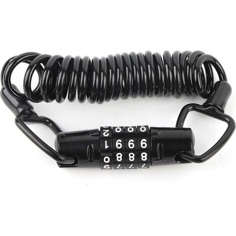 Antivol universel pour casque, code à 4 chiffres, multifonctionnel, pour moto, roues et bagages. (1/5)
