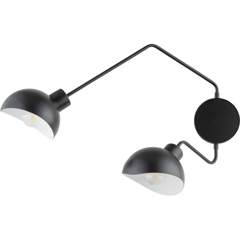 Applique murale double articulée noire Roy 2xE27 Sigma (1/2)