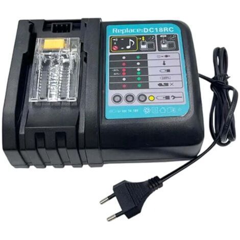 DC18RC 14.4V-18V 3A fast charger for Makita - Compatible BL1860B BL1850B BL1840 BL1830 batteries - Replacement DC18RA DC18RD (1/4)