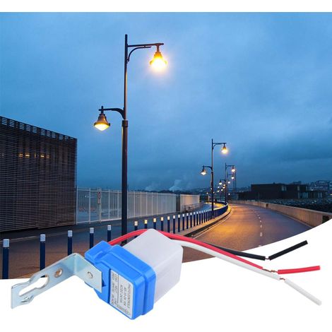 Interrupteur automatique marche/arrêt pour éclairage public, commande d'éclairage, capteur de luminosité, 24 V CA, 10 A (1/5)