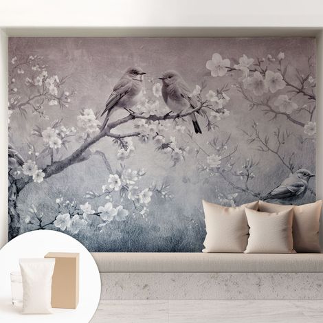 Carta Da Parati - Murale Alla Moda Decorazione - Camera Da Letto - Con Colla Gratuita Natura sottile 208x146 cm (1/5)