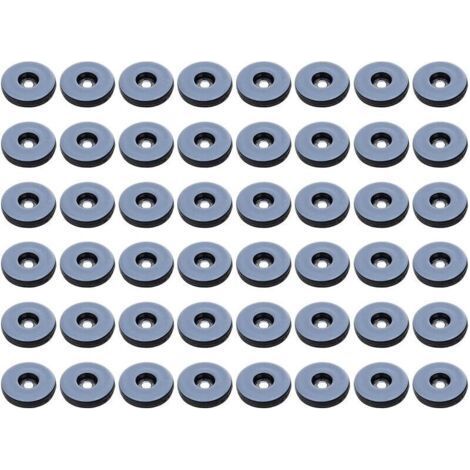 BUNTHAUS Patins Meubles,Lot de 48 patins de meubles ronds en tflon,Anti-vibration Patins Glisseurs pour Meubles - 19 mm,(Ronde) (1/5)