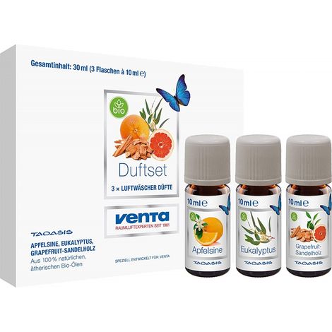 Venta Taoasis Exklusives Nr. 1 Bio-Öl-Set 3x10ml Orangen- / Eukalyptus- / Grapefruitöl