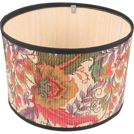 Creative and Sturdy Bamboo Table Lamp Shade, Suitable for E27 Bulb, Simple Style, Elegant Decoration for Living Room or Bedroom (1/5)