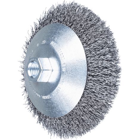 PFERD TOOLS Kegelbürste ungezopft KBU Ø 125x10mm M14 Stahl-Draht-Ø 0,35 mm Winkelschleifer 5 Stk