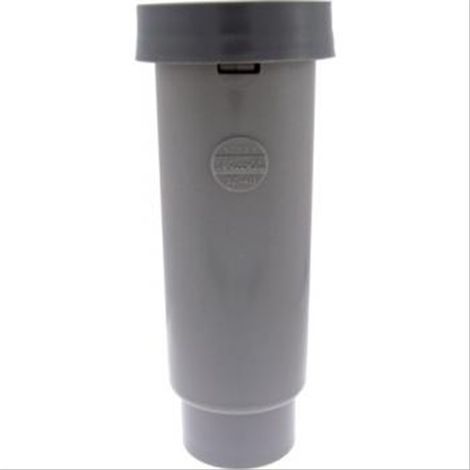 Entonnoir siphonné PVC sortie verticale, garde 50mm Nicoll -NF-