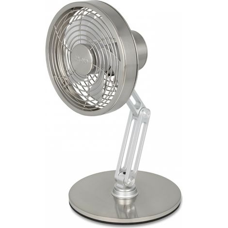 UNOLD 86705 Akku-Tischventilator Steel Fl