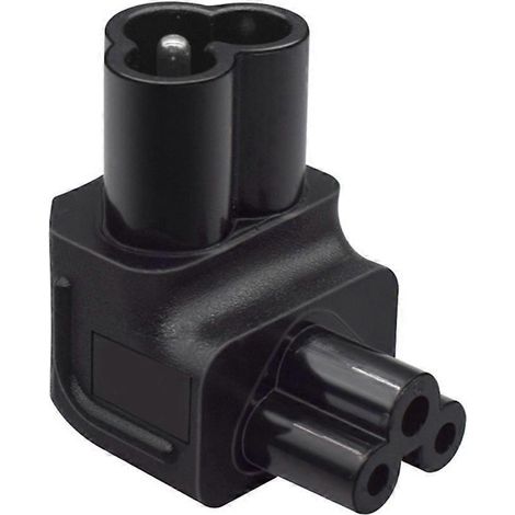 Schwarzer 2,5-A-IEC320-C6-zu-C5-Konverterstecker für Laptop-Steckdose