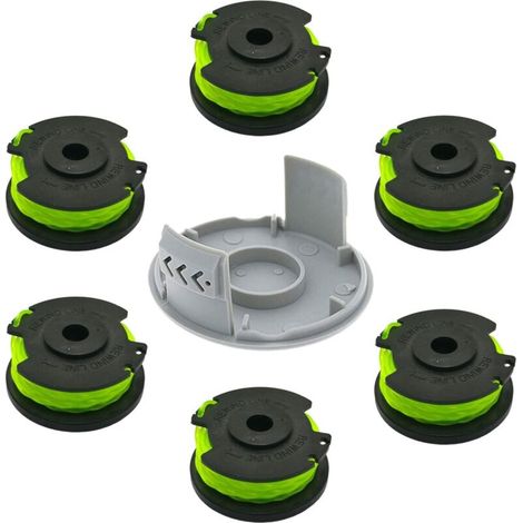 Bobine Fil Débroussailleuse - 6 Pièces - Nylon 2mm - Compatible Ryobi 36V - Pour RLT36B33 RY36LT33A-0 (1/5)