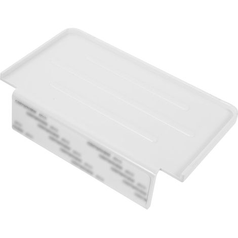 Étagère Murale en Plastique sans Percage pour Salle de Bain Rangement Ustensiles de Toilette Support Suspendu Adapté aux Petits Espaces (1/5)