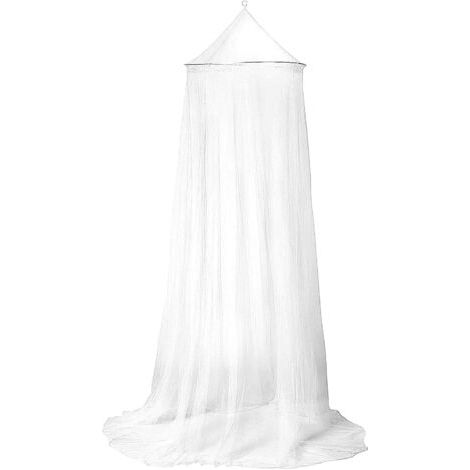 Zanzariera per letto matrimoniale con baldacchino, zanzariera per lettino per neonati e bambini, amaca 230 x 60 x 850 cm, bianca