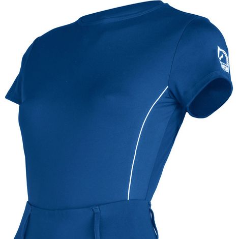 L, nero: Maglia equitazione donna modello Passiflora in tessuto tecnico super elasticizzato