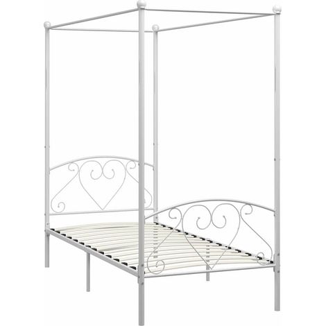 Maison Exclusive - Estructura cama con dosel sin colchón metal bl (1/5)