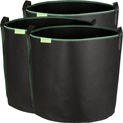 Pflanzsäcke – 3er-Set – Vliesstoff – 60 l – Atmungsaktiv – Gartenbedarf (1/5)