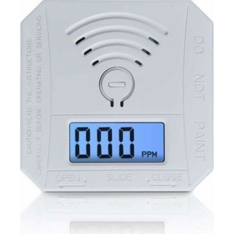 Pr Carbon Monoxide Detector, CO Gas Monitor Alarm Detector Meets UL 2034 Standards, CO Sensor with LED Digital Display for Home, Depot, Battery Powered (1/4)