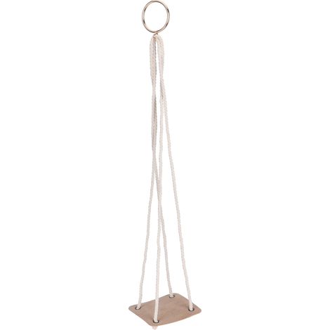 Porte-Pots Suspendu avec Base en PU et Cordes en Coton – Support Décoration de Jardins pour Plantes, Ferns et Cactus – 10cm Jaune