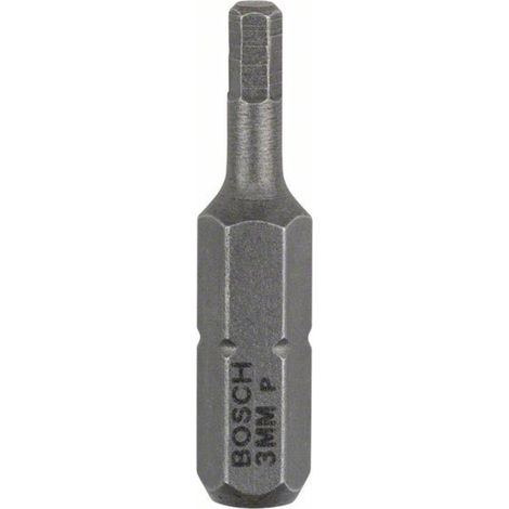 BOSCH 2607001722 EMBOUT DE VISSAGE HEX 3 25 MM ENTRAÎNEMENT ISO 1173 C6.3 QUEUE SIX-PANS MÂLE 1/4 3 PIÈCES