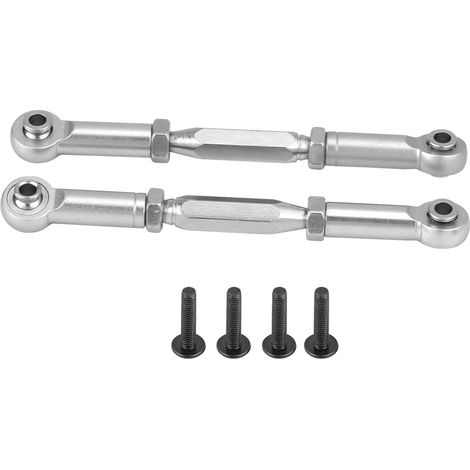 Bras de Suspension en Alliage d'Aluminium pour Voiture RC 1/10 HIMOTO E10MTL E10MT E10BP (Argent) (1/5)