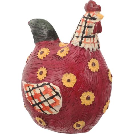 aus Kunstharz Robuste und tragbare Osterhühnerfigur zur