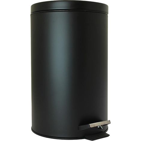 Cestino per rifiuti de pedale - 14 l - metallo nero
