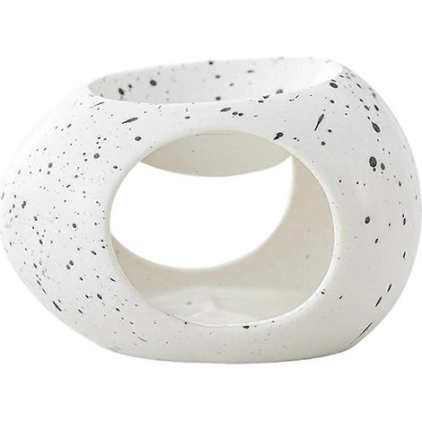 Bougeoir chauffant simple en céramique noire, diffuseur d'huiles essentielles à bâtonnets, brûleur d'encens pour aromathérapie domestique A (1/5)
