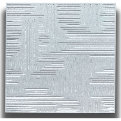 10 o 20mq (40 oppure 80 pezzi) di pannello decorativo a soffitto in polistirene compatto 50x50cm (spess. 1cm) VENA-Pacco da 20 metri quadrati